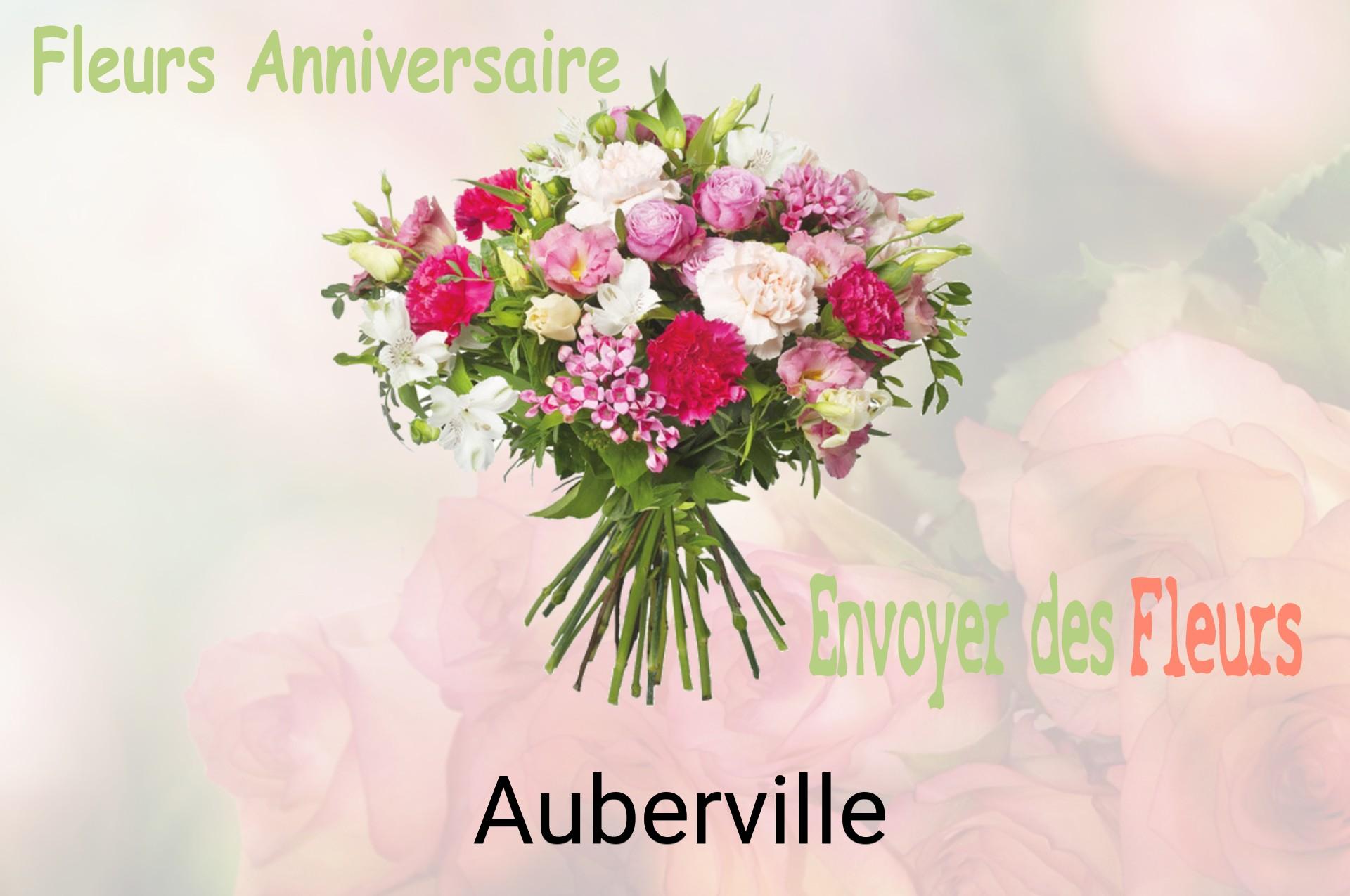 Bouquet de fleurs d’anniversaire livré à Auberville